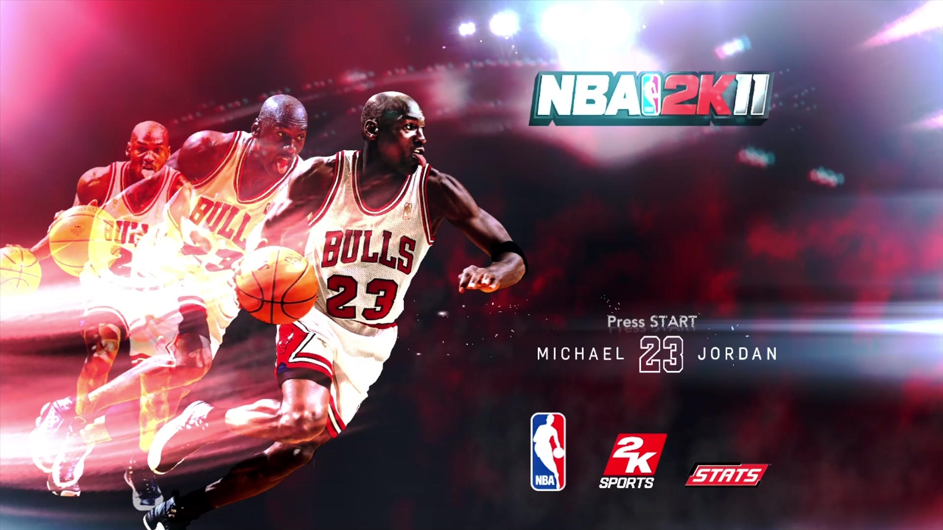 NBA 2K11 title screen for Xbox 360